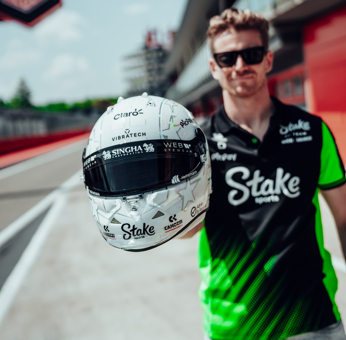1:2 Nico Hulkenberg White Helmet 2025 image